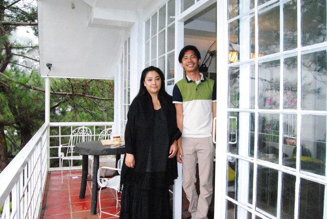 With the lovely owner of Arca's Yard.